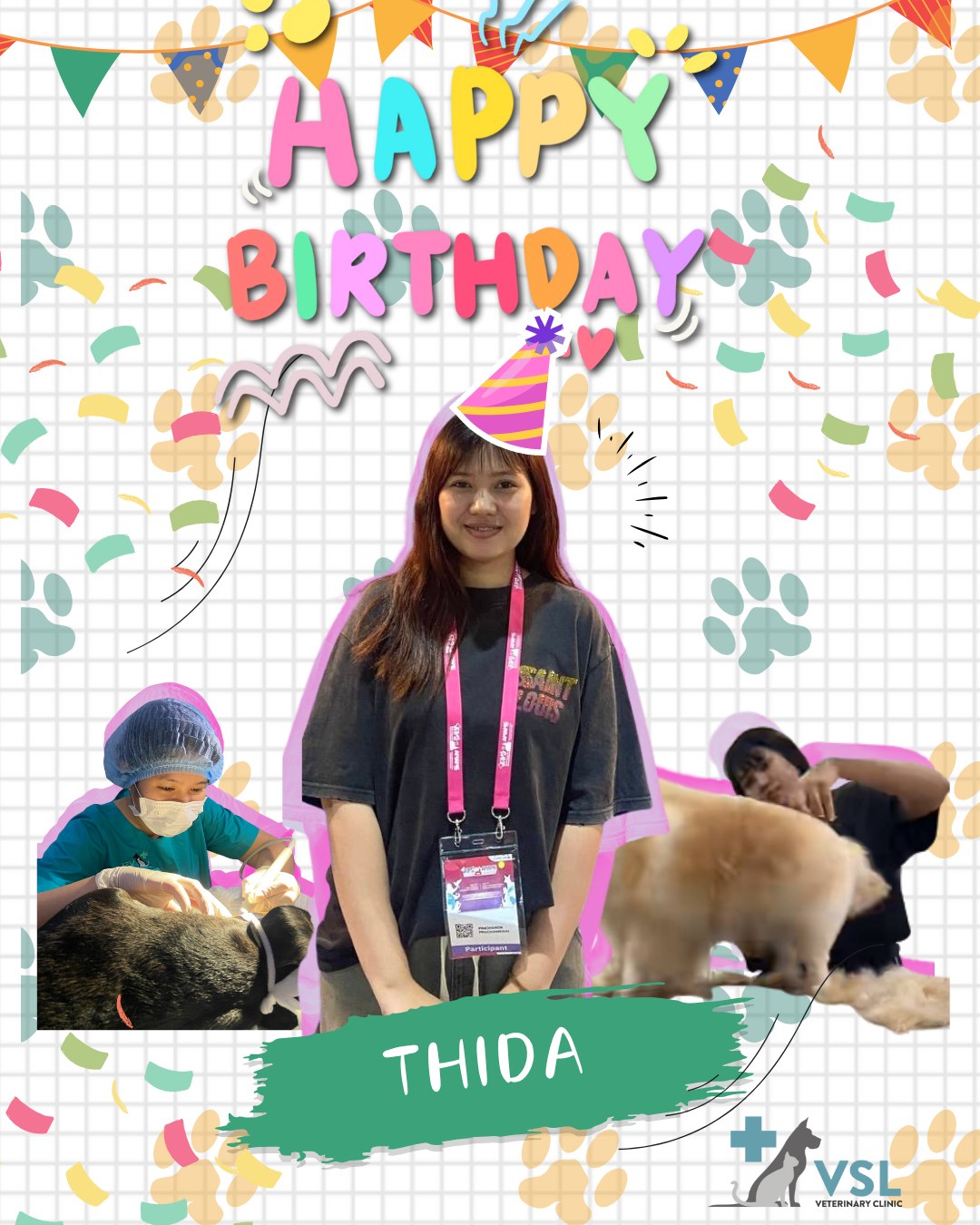 Happy Birthday, Thida!
From all of us at the VSL family, we wish you the very best on your special day. Thank you for your talent, dedication, and the positive energy you bring to our team.  Enjoy your day to the fullest! 🎉✨~~~~~🎉 សួស្តីថ្ងៃកំណើត ធីដា! 🎉
ពីគ្រួសារ VSL ទាំងមូល សូមជូនពរអោយអ្នកជួបតែសំណាងល្អ និងសេចក្តីសុខសប្បាយនៅក្នុងថ្ងៃពិសេសនេះ។
អរគុណសម្រាប់ទេពកោសល្យ ការខិតខំប្រឹងប្រែង និងថាមពលវិជ្ជាជីវៈល្អៗដែលអ្នកនាំមកសម្រាប់ក្រុមរបស់យើងរៀងរាល់ថ្ងៃ។
សូមអោយអ្នករីករាយថ្ងៃនេះឲ្យបានពេញលេញ! ✨💛🥳